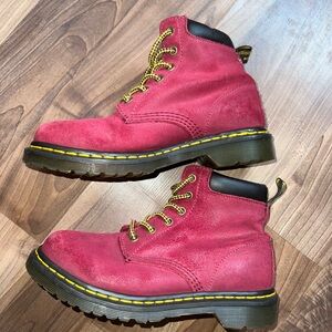 Red sued Dr Martens 939 boots